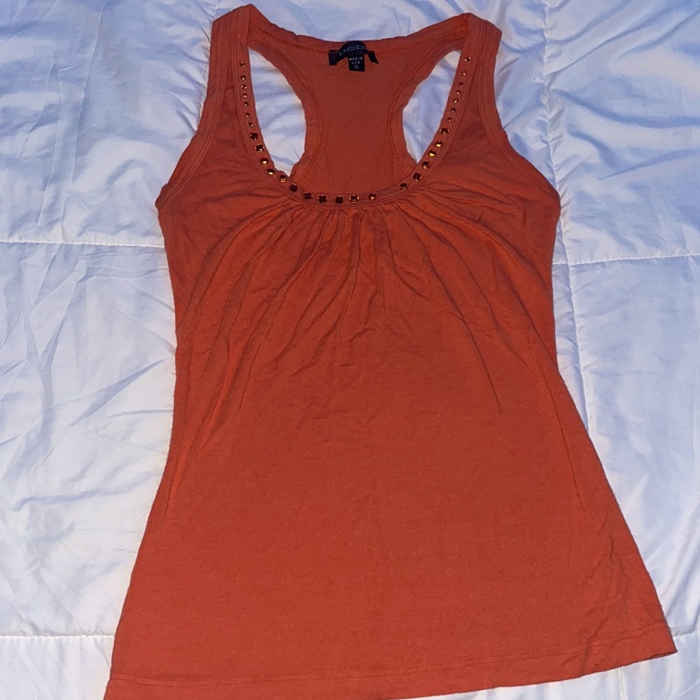 Bebe orange tank top
